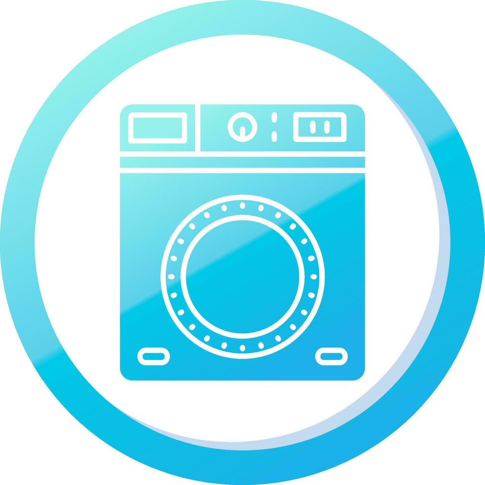 Laundry Solid Blue Gradient Icon vector