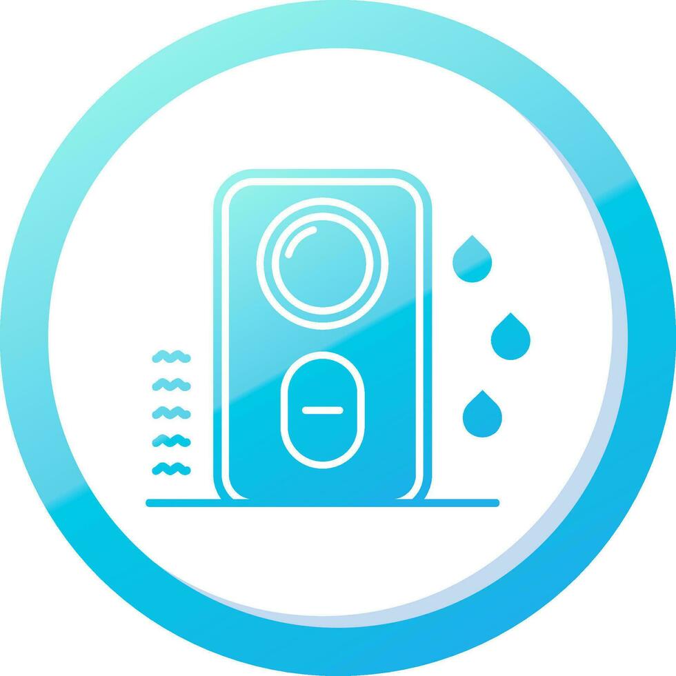 Humidifier Solid Blue Gradient Icon vector