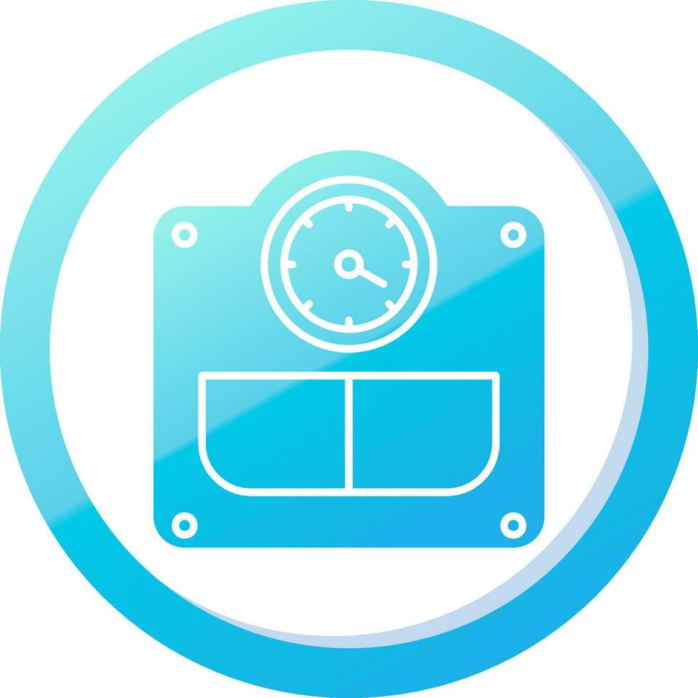 Weight Solid Blue Gradient Icon vector