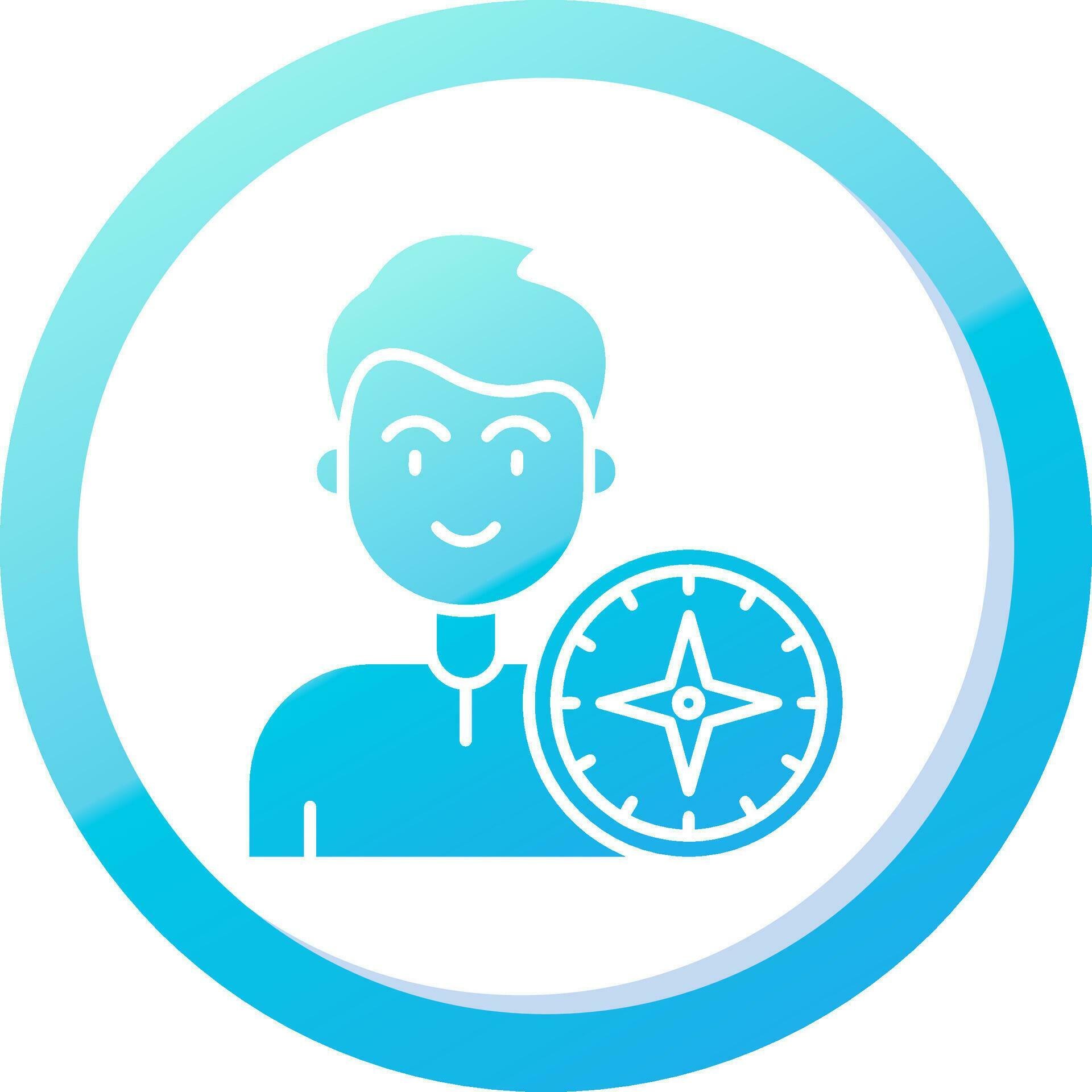 Compass Solid Blue Gradient Icon 37085463 Vector Art at Vecteezy