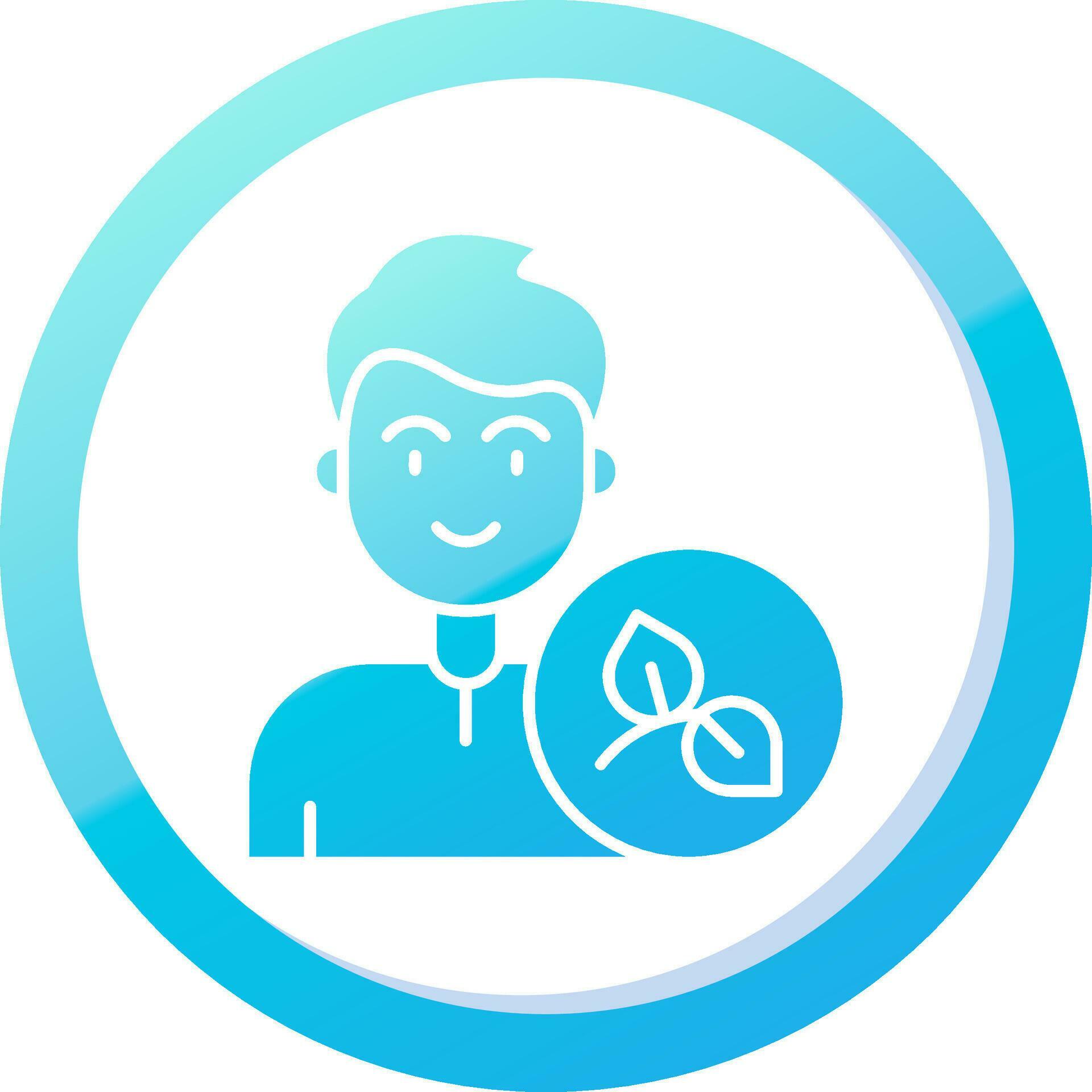 Eco Solid Blue Gradient Icon 37085474 Vector Art at Vecteezy