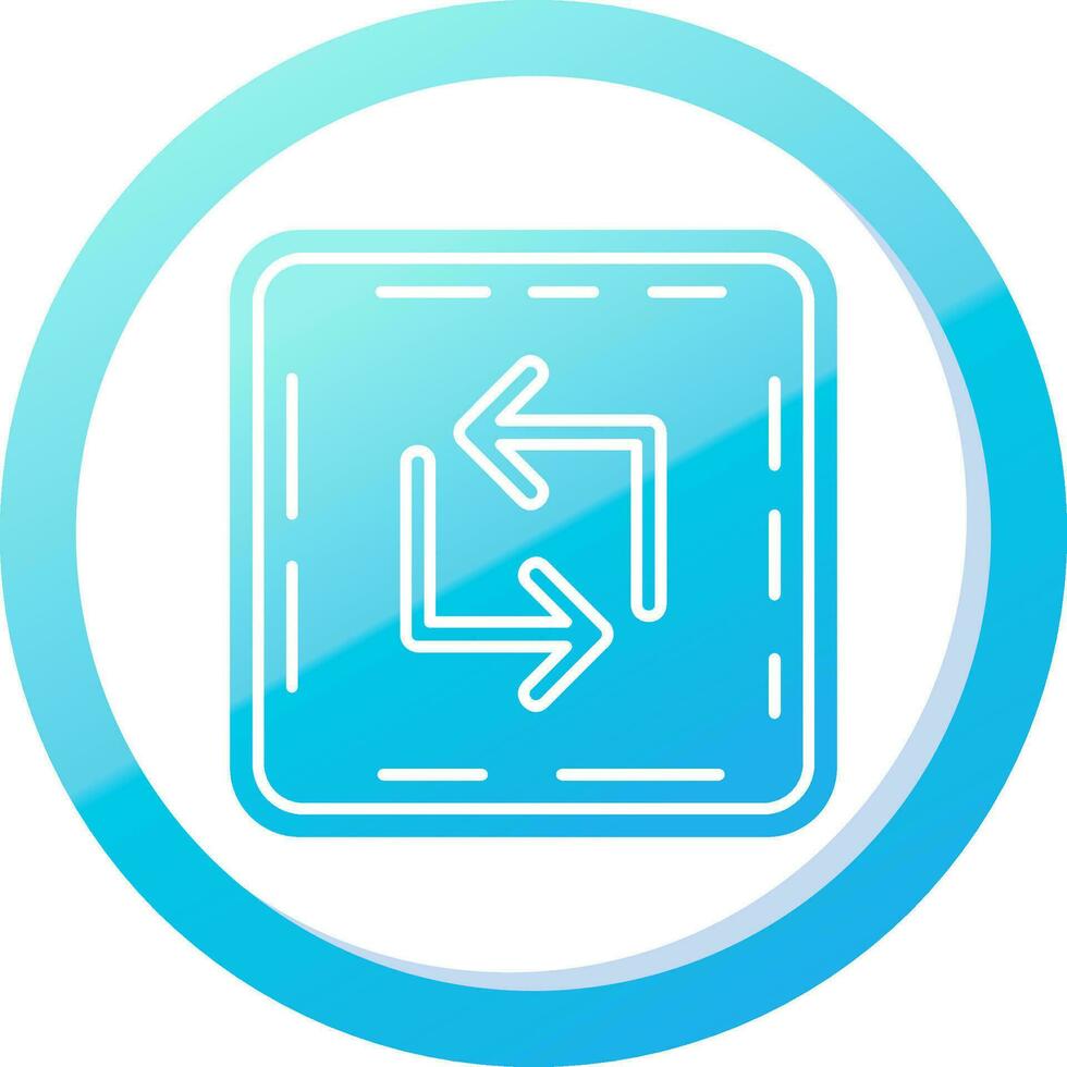Loop Solid Blue Gradient Icon vector