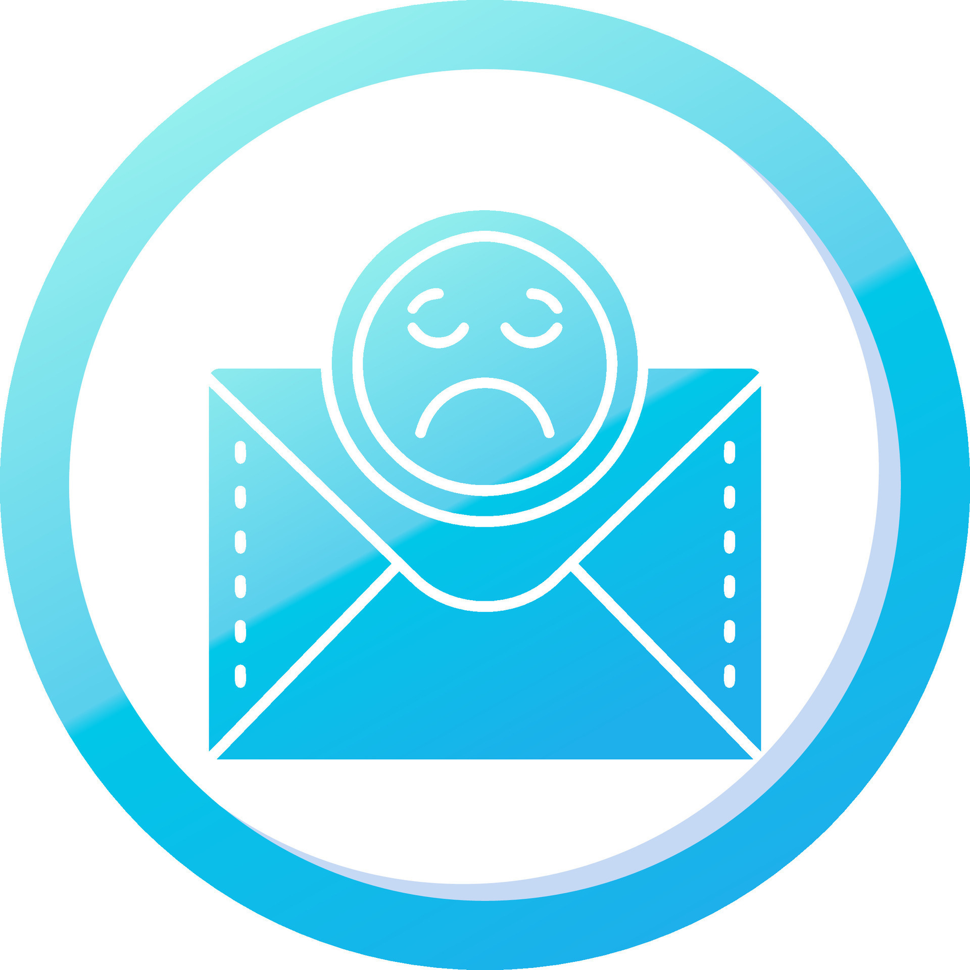 Emoji Solid Blue Gradient Icon 37085687 Vector Art at Vecteezy