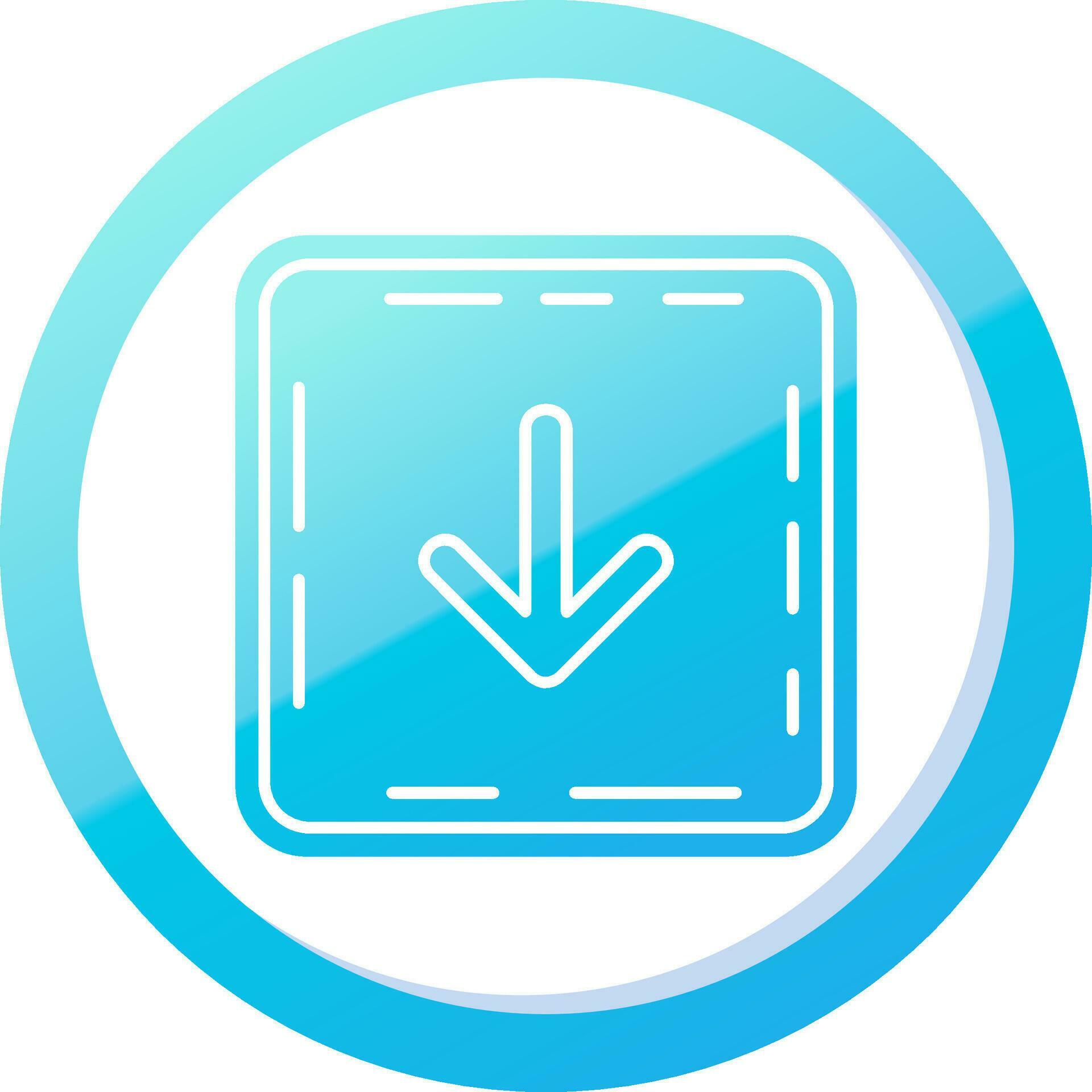 Down arrow Solid Blue Gradient Icon 37085700 Vector Art at Vecteezy