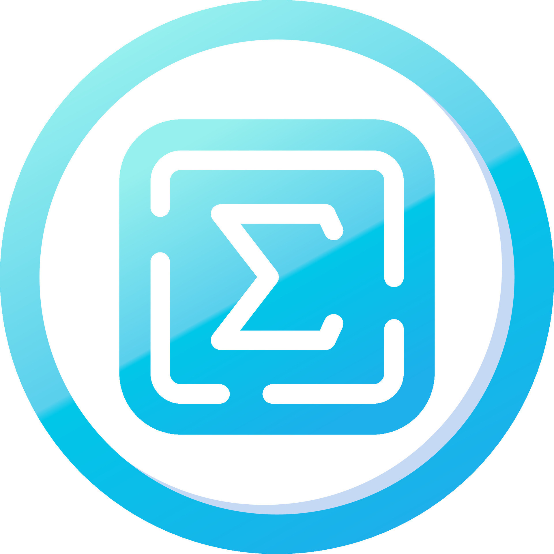 Summation Solid Blue Gradient Icon 37085807 Vector Art at Vecteezy