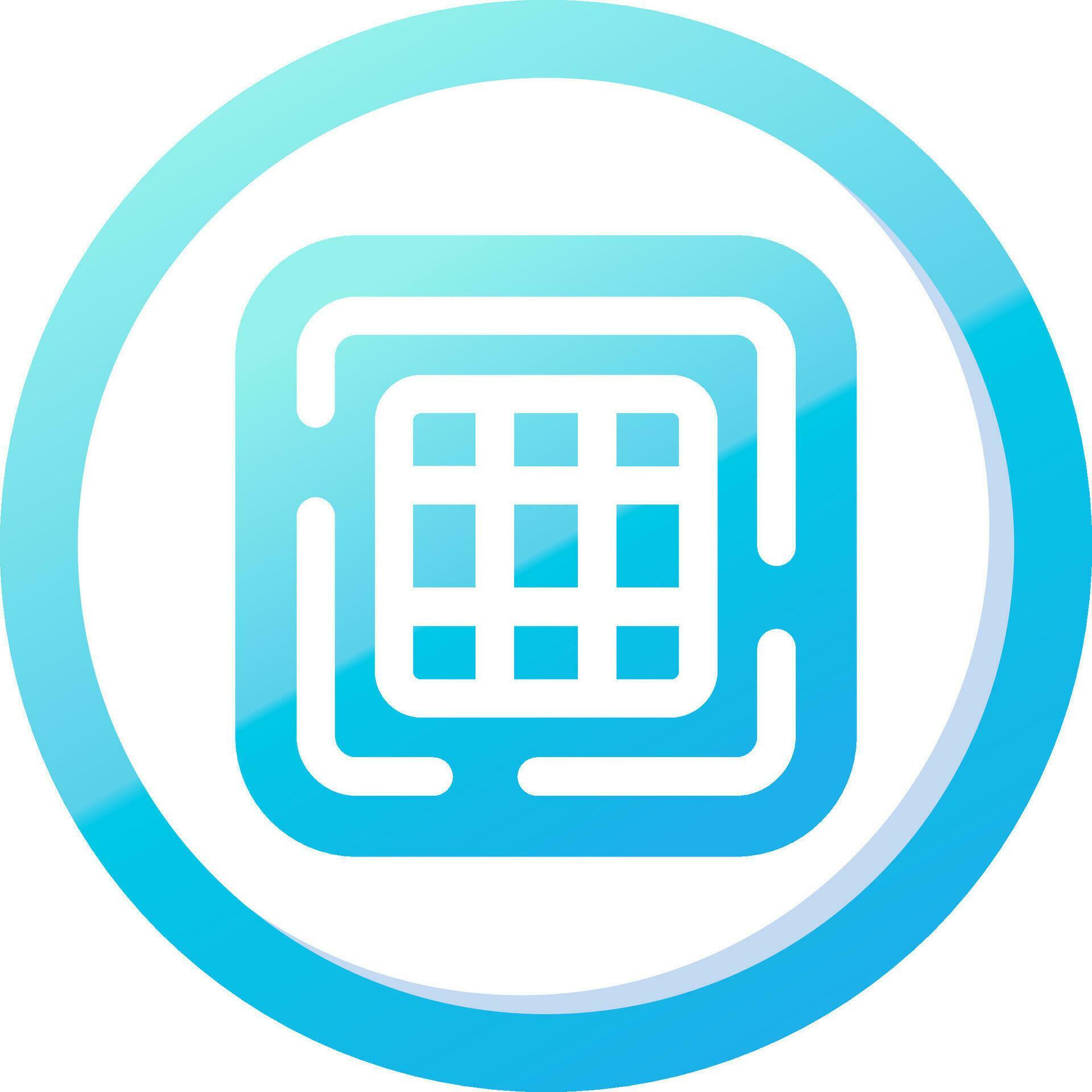 Grid lines Solid Blue Gradient Icon 37085837 Vector Art at Vecteezy