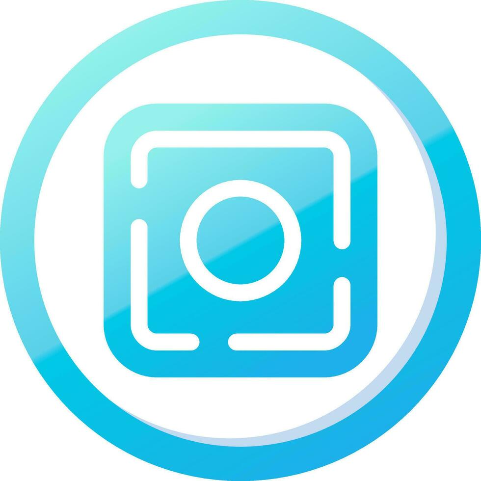 Dot Solid Blue Gradient Icon vector