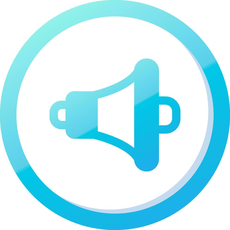 Speaker Solid Blue Gradient Icon vector