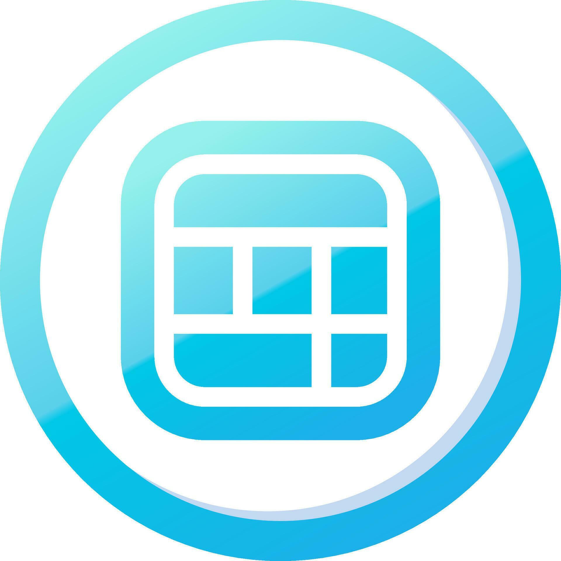Layout Solid Blue Gradient Icon 37086000 Vector Art at Vecteezy