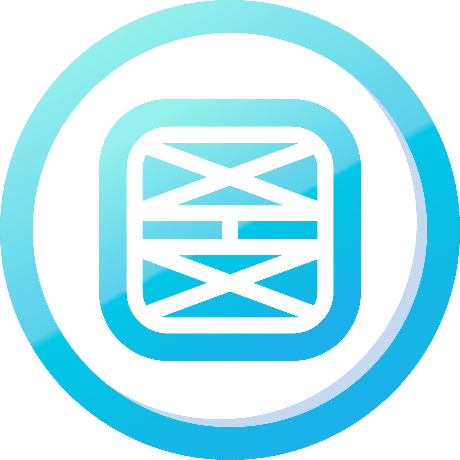 Layout Solid Blue Gradient Icon 37086003 Vector Art at Vecteezy