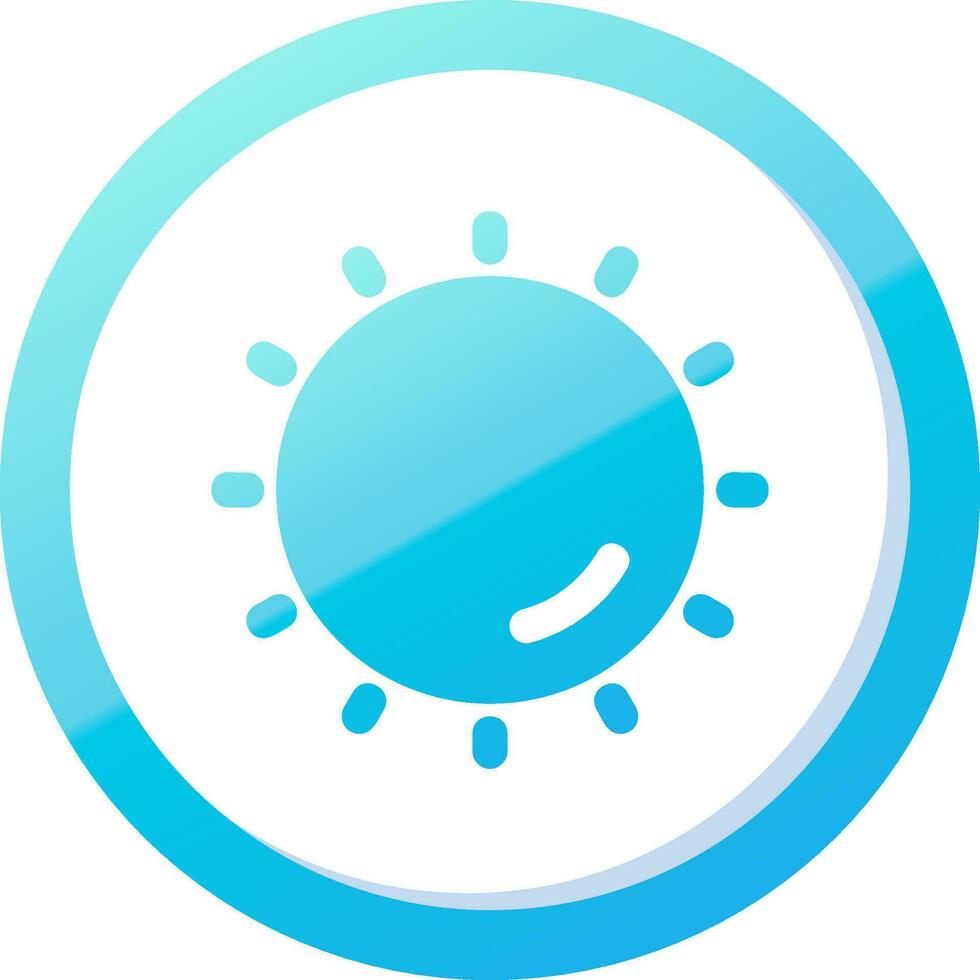 Sun Solid Blue Gradient Icon 37086030 Vector Art at Vecteezy