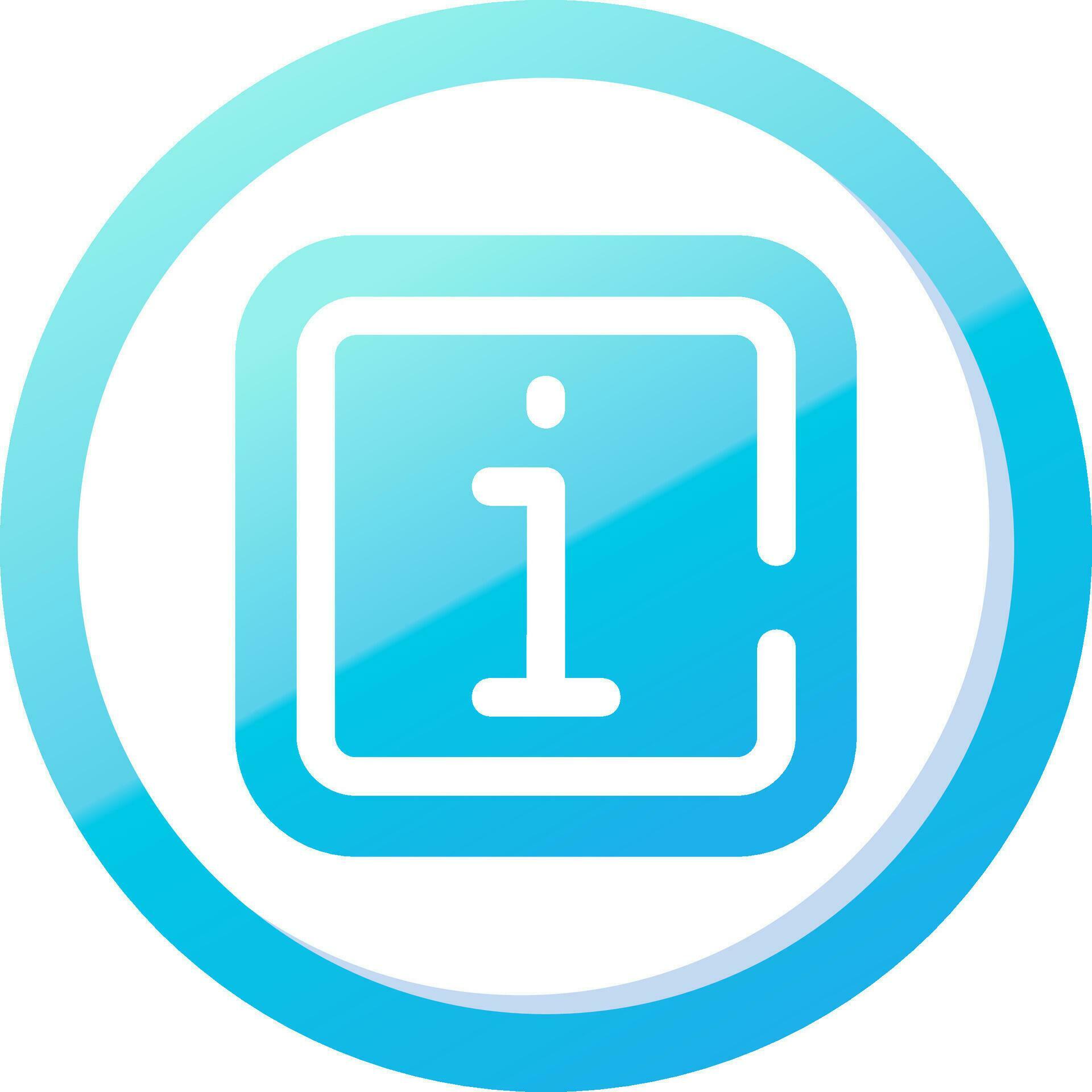 Info Solid Blue Gradient Icon 37086033 Vector Art at Vecteezy