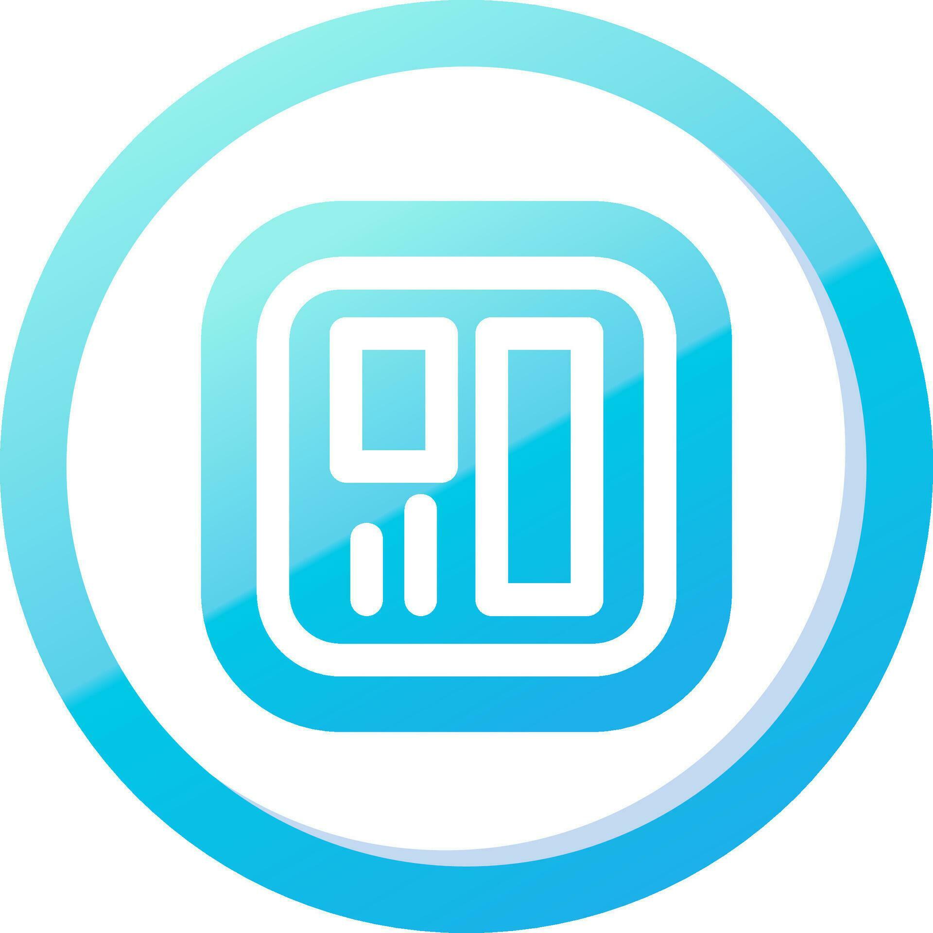 Layout Solid Blue Gradient Icon 37086043 Vector Art at Vecteezy