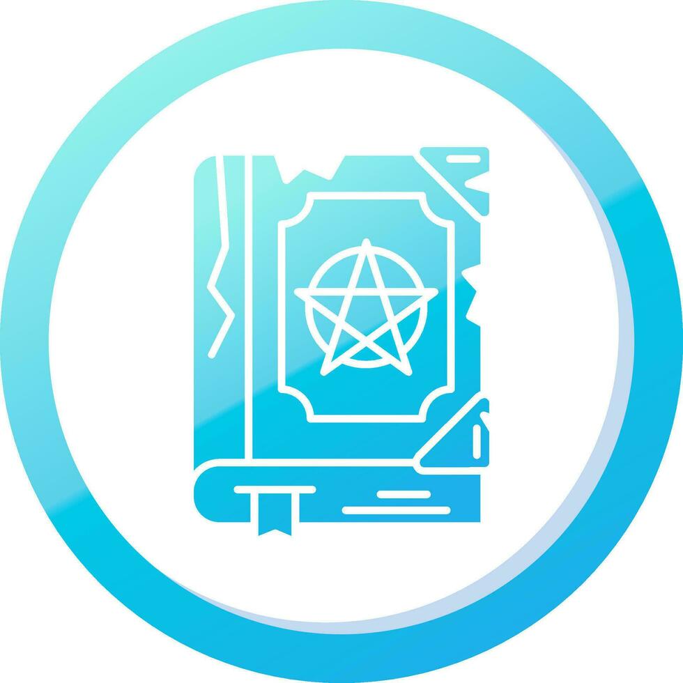 Magic book Solid Blue Gradient Icon vector