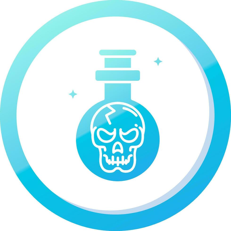 Potion Solid Blue Gradient Icon vector