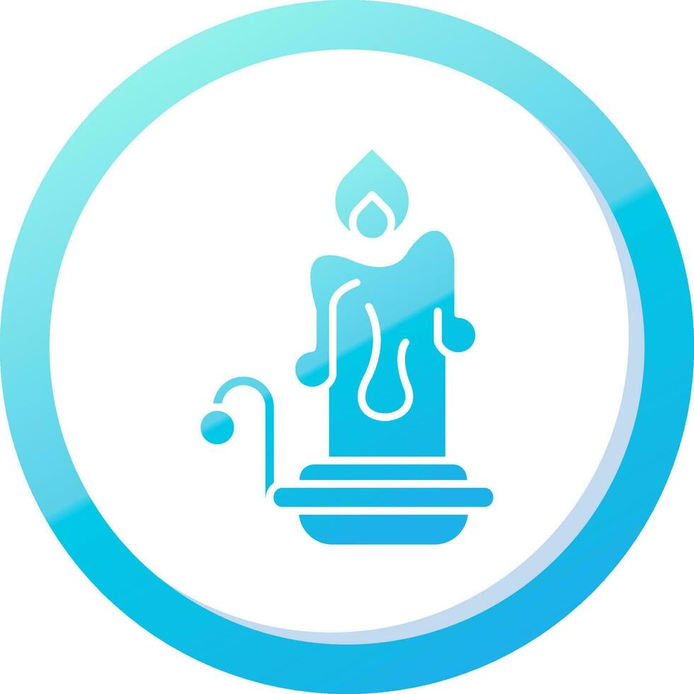 velas sólido azul degradado icono vector