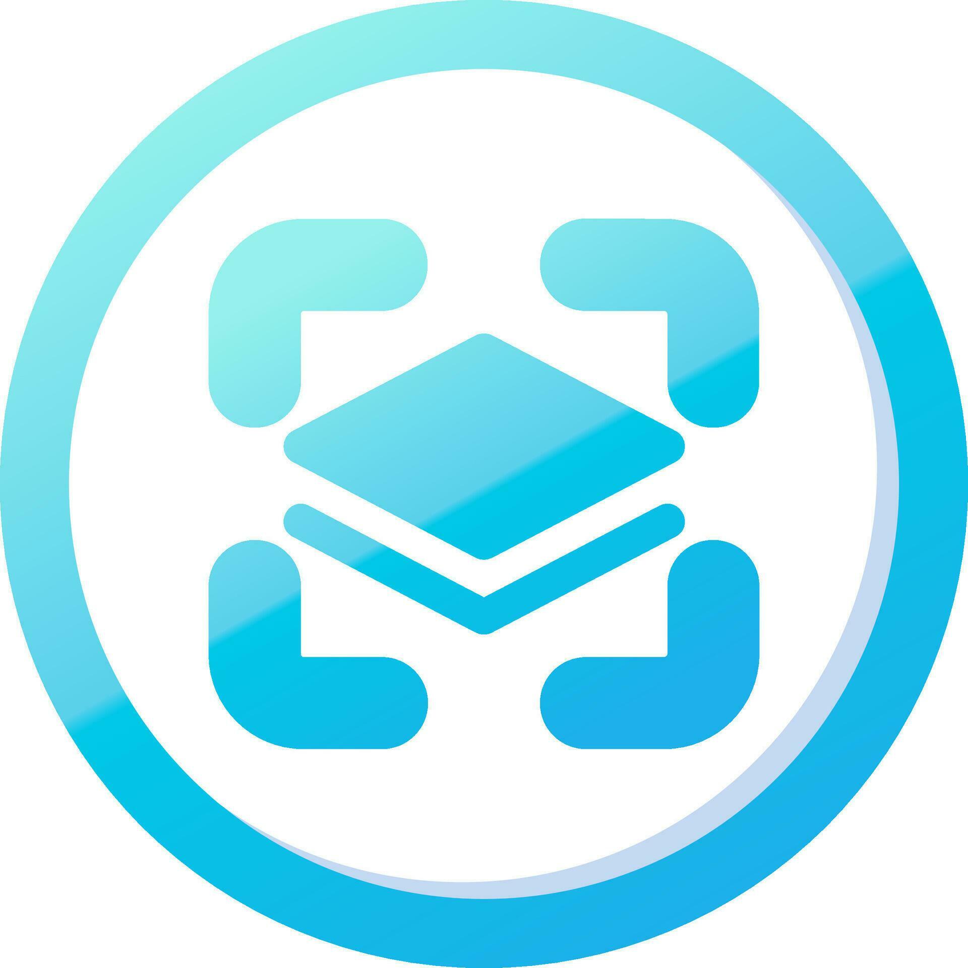 Show layer Solid Blue Gradient Icon 37086168 Vector Art at Vecteezy