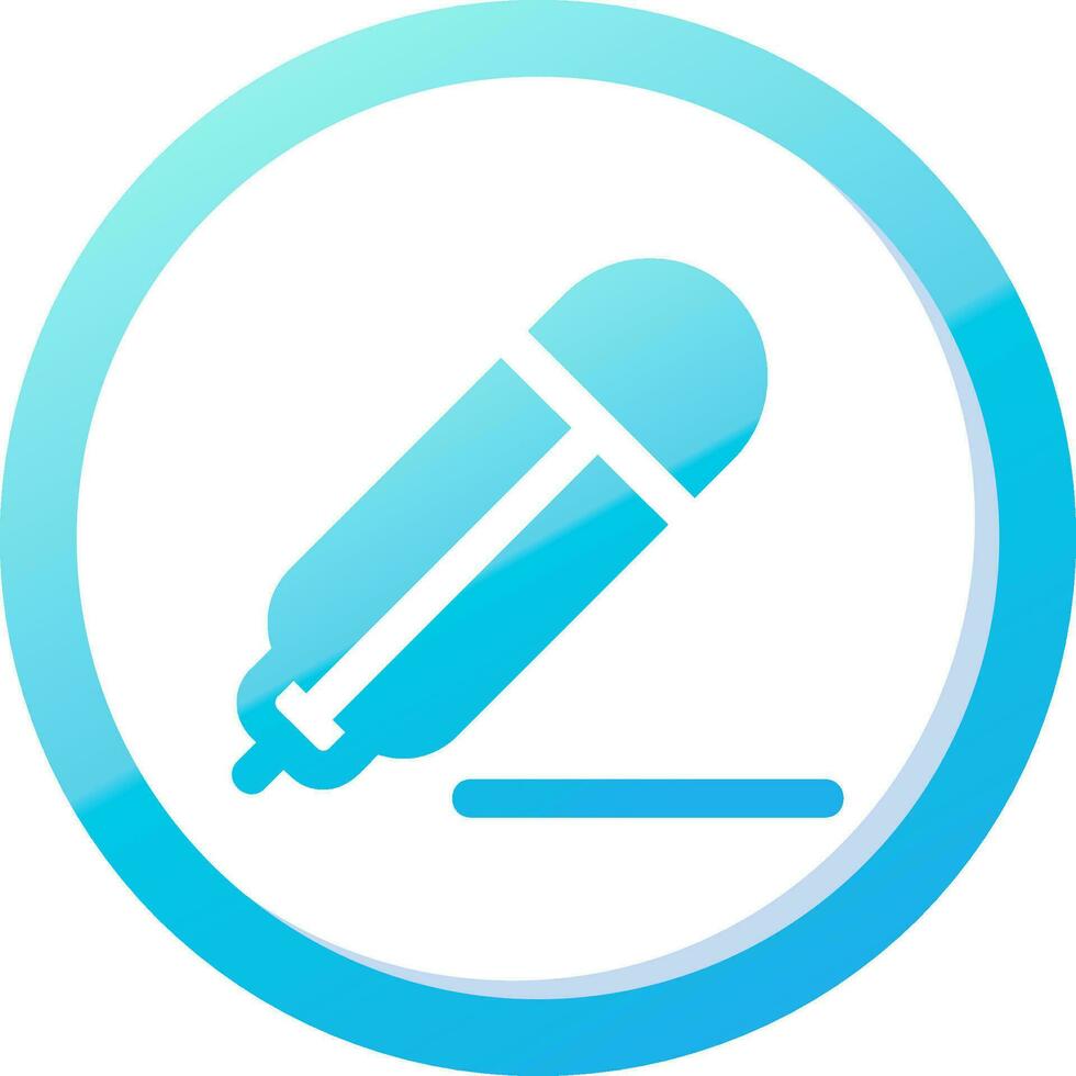 Pencil Solid Blue Gradient Icon vector