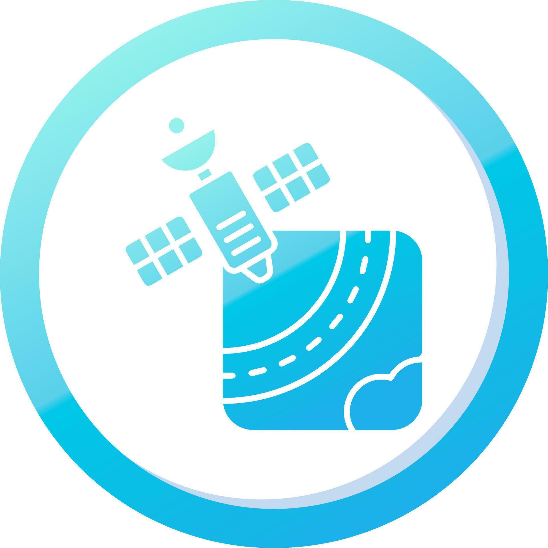 Gps Solid Blue Gradient Icon 37086232 Vector Art at Vecteezy