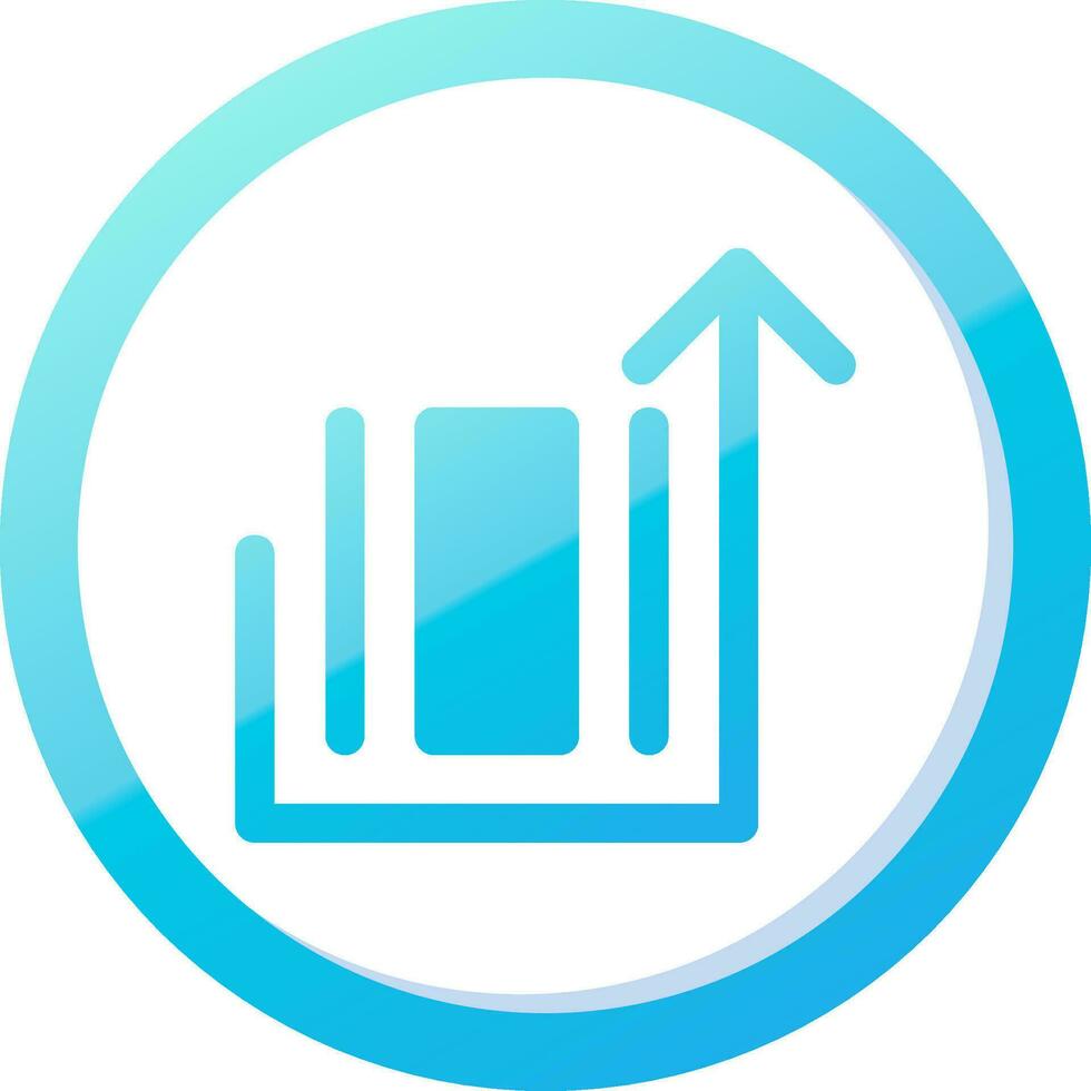Deploy object Solid Blue Gradient Icon vector