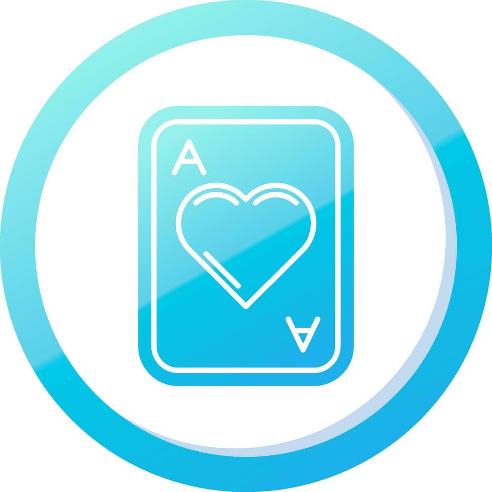 Hearts Solid Blue Gradient Icon vector