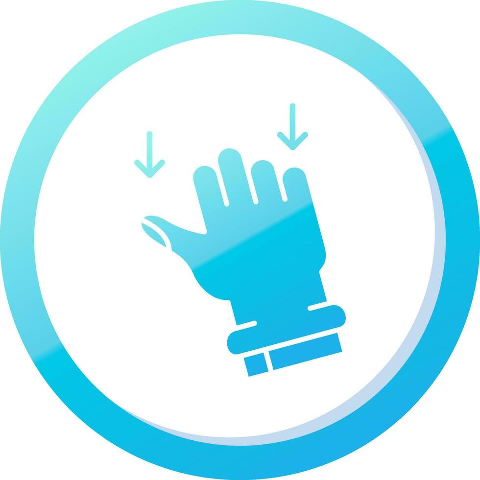 Drag Solid Blue Gradient Icon vector