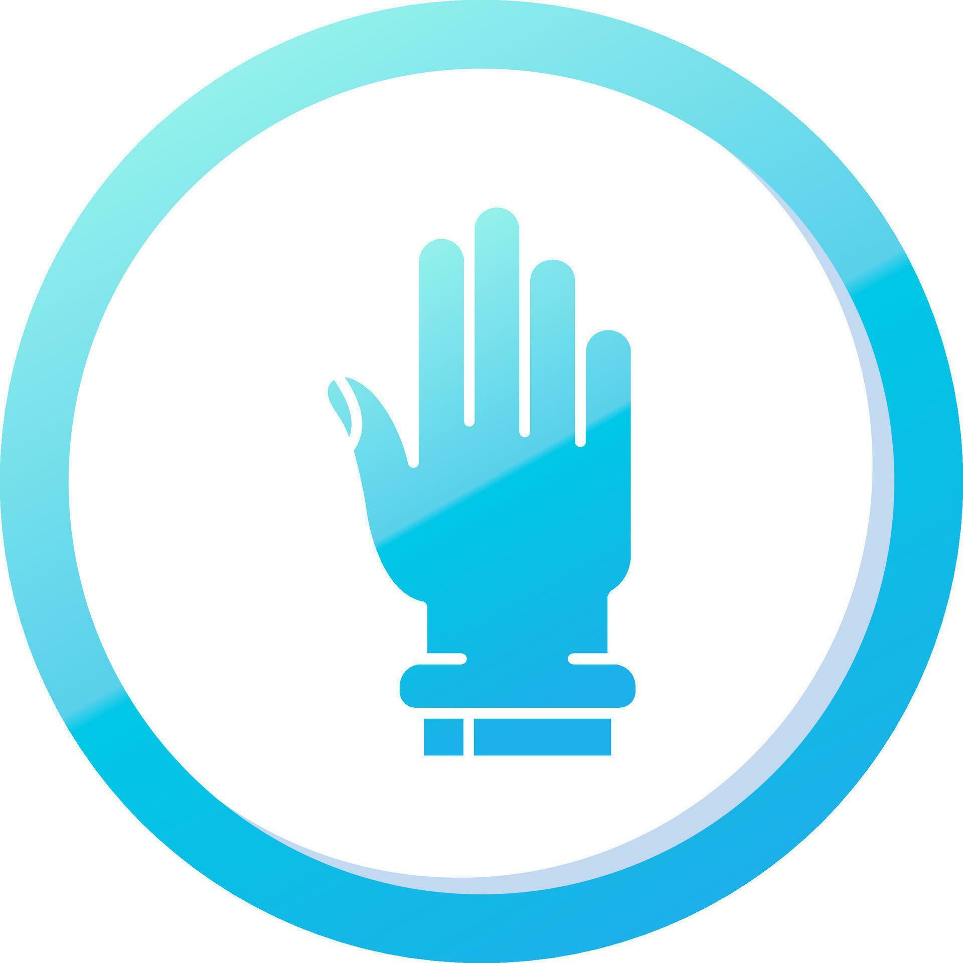 Hand Solid Blue Gradient Icon 37086516 Vector Art at Vecteezy