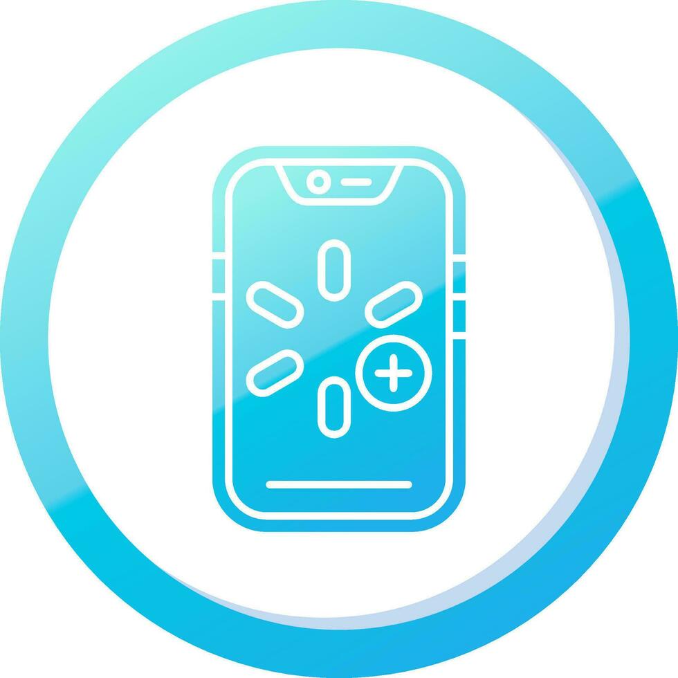 More Solid Blue Gradient Icon vector