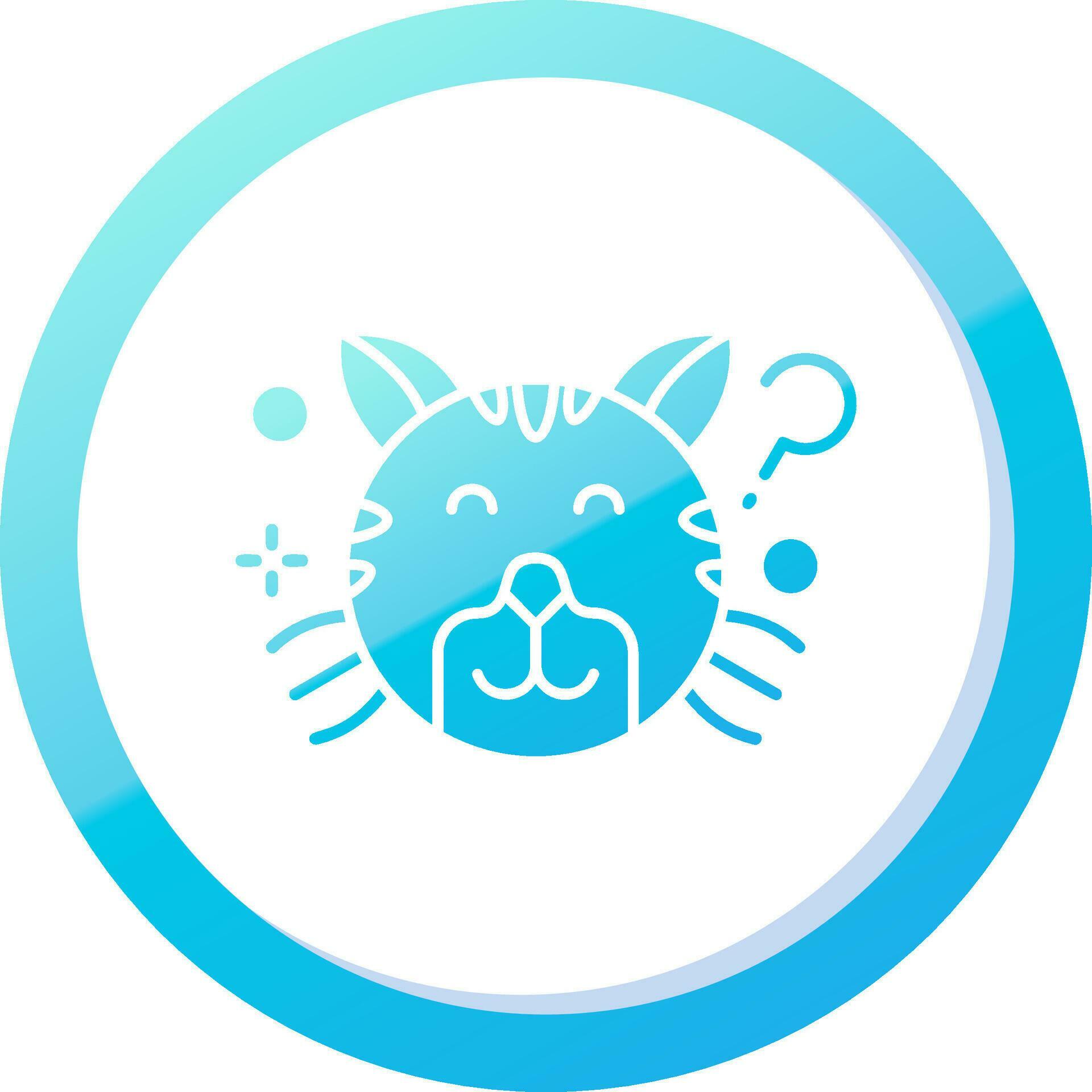 Thinking Solid Blue Gradient Icon 37086559 Vector Art at Vecteezy