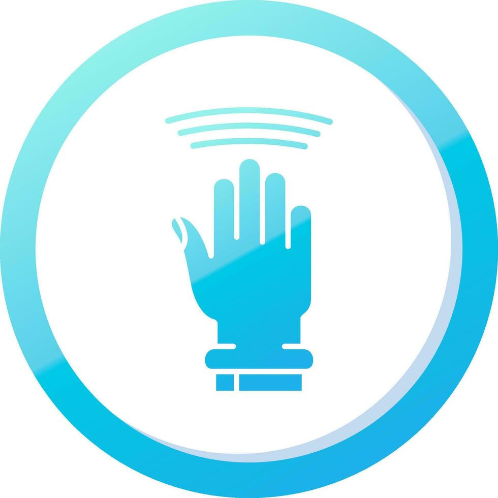 Drag Window Solid Blue Gradient Icon vector