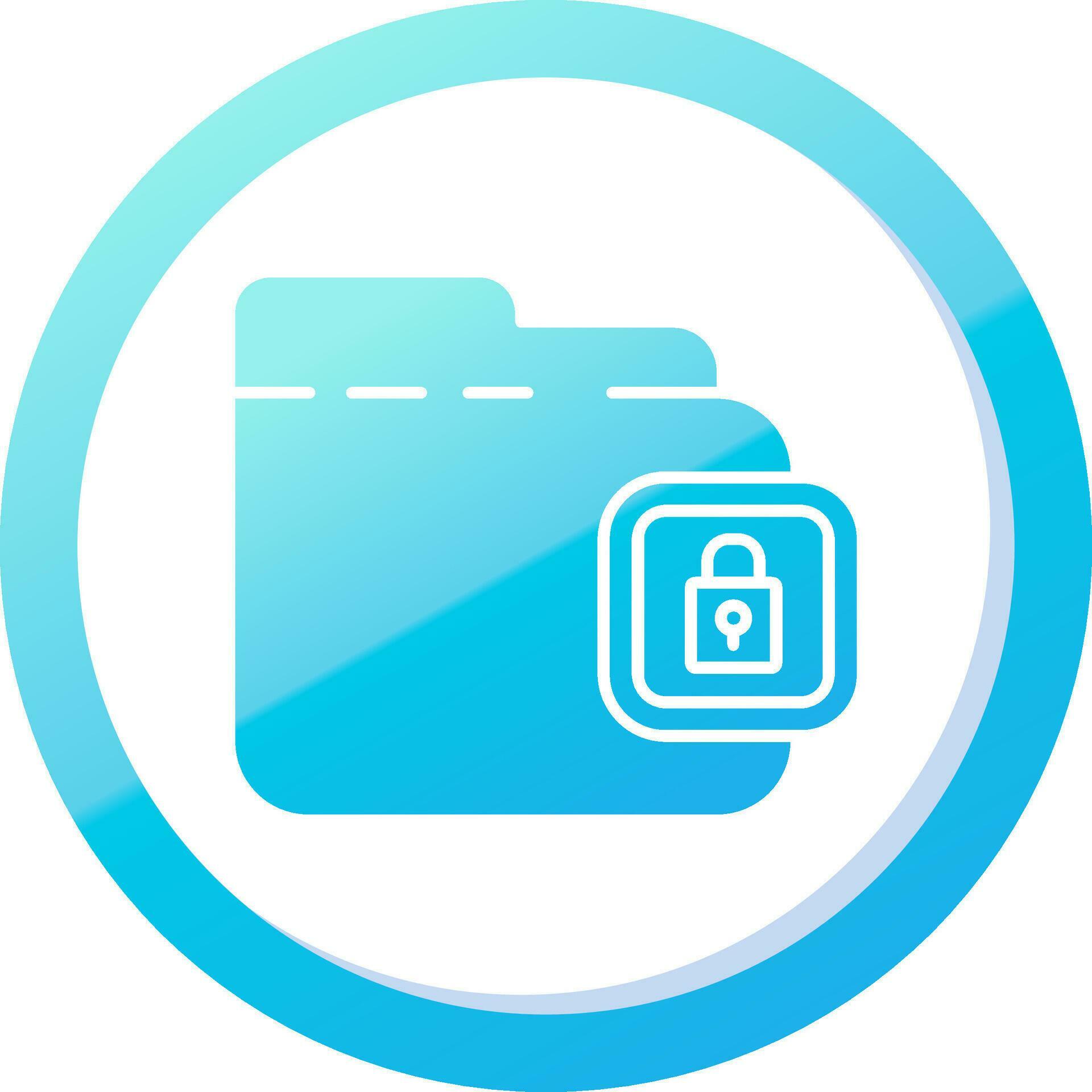 Locked Solid Blue Gradient Icon 37086577 Vector Art at Vecteezy