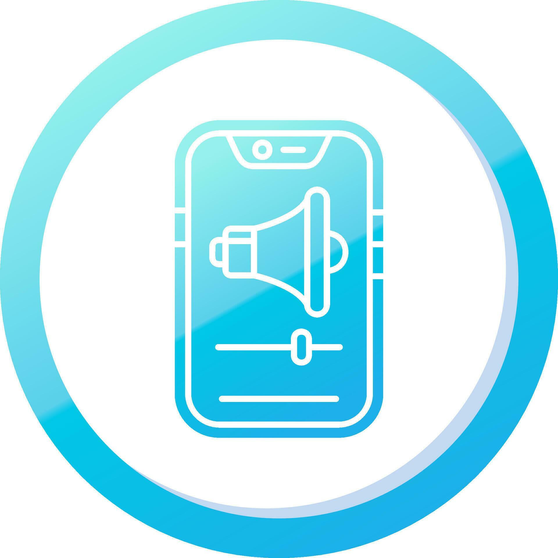 Volume control Solid Blue Gradient Icon 37086608 Vector Art at Vecteezy