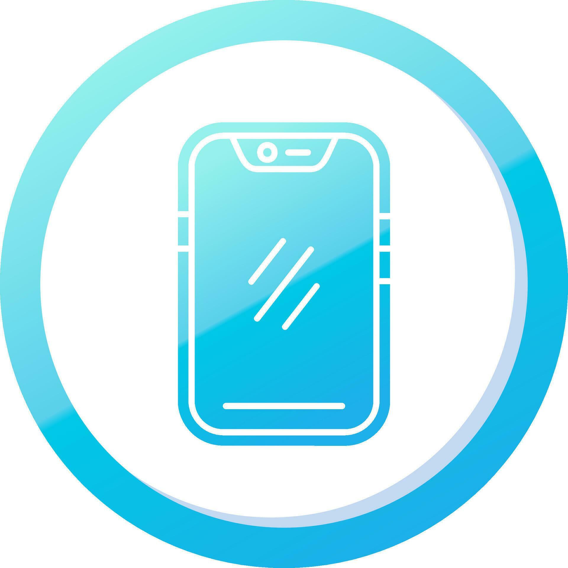 Smartphone Solid Blue Gradient Icon 37086633 Vector Art at Vecteezy
