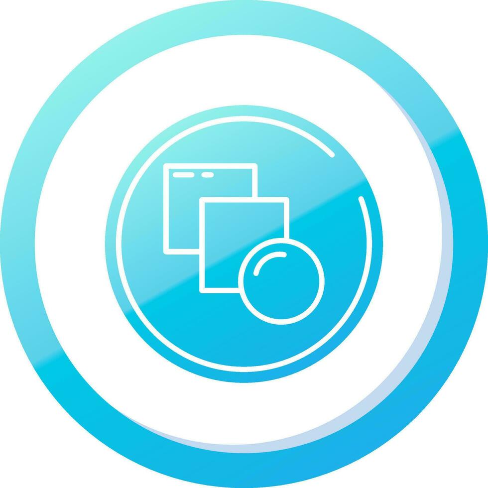 Blend Solid Blue Gradient Icon vector