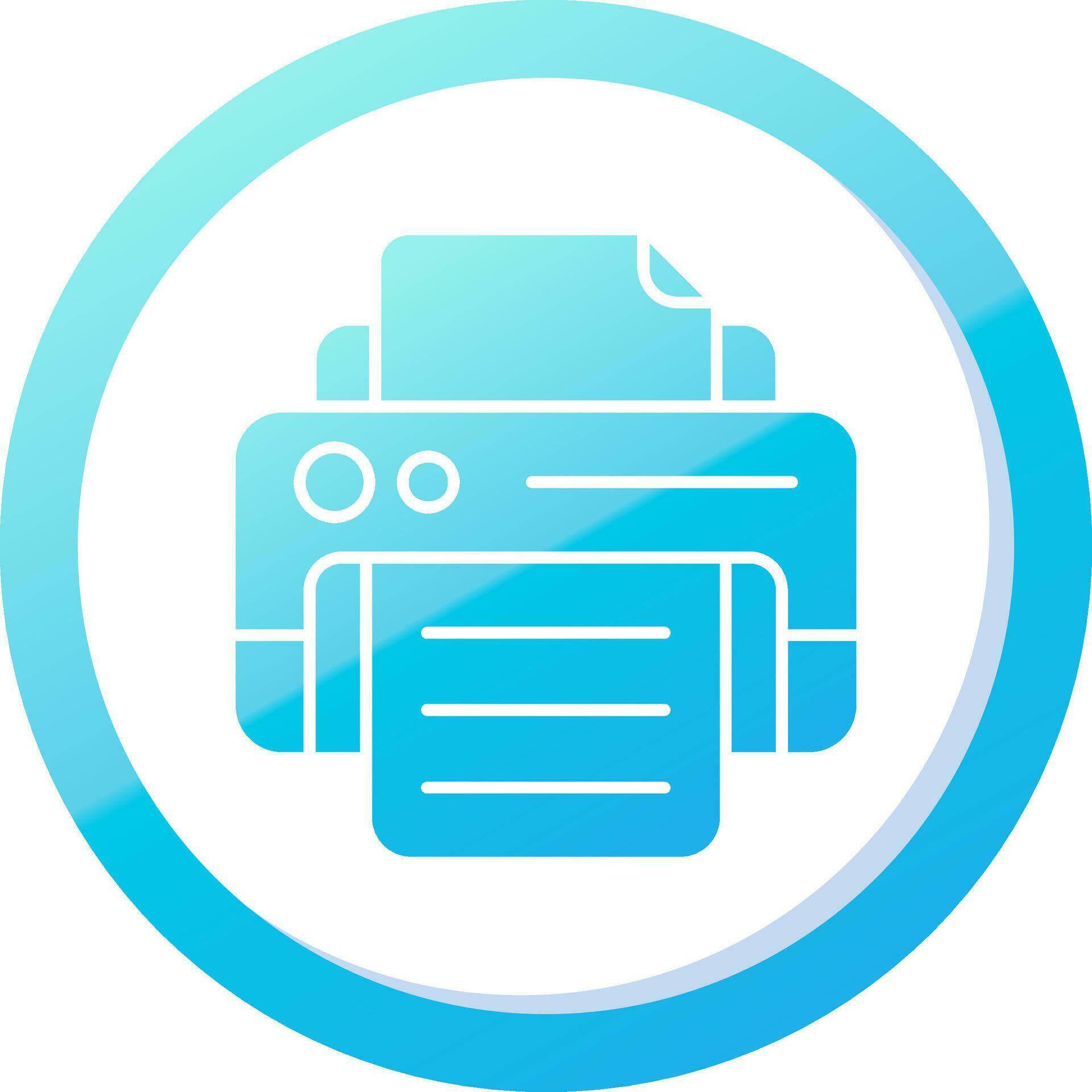 Print Solid Blue Gradient Icon 37086644 Vector Art at Vecteezy