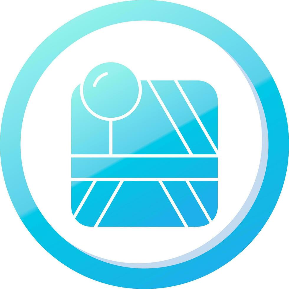 Pin Solid Blue Gradient Icon vector