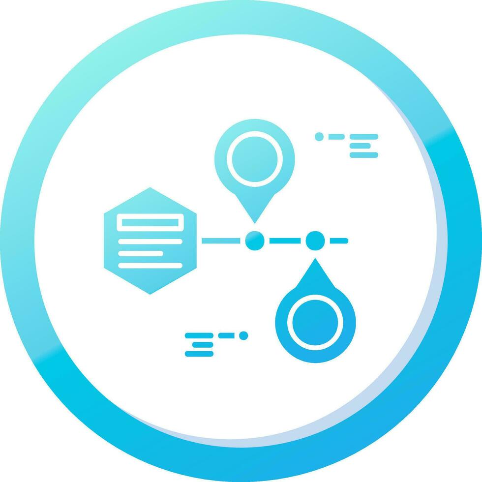 Placeholder Solid Blue Gradient Icon vector
