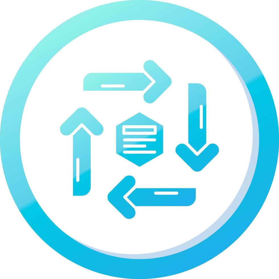 Infographic elements Solid Blue Gradient Icon vector