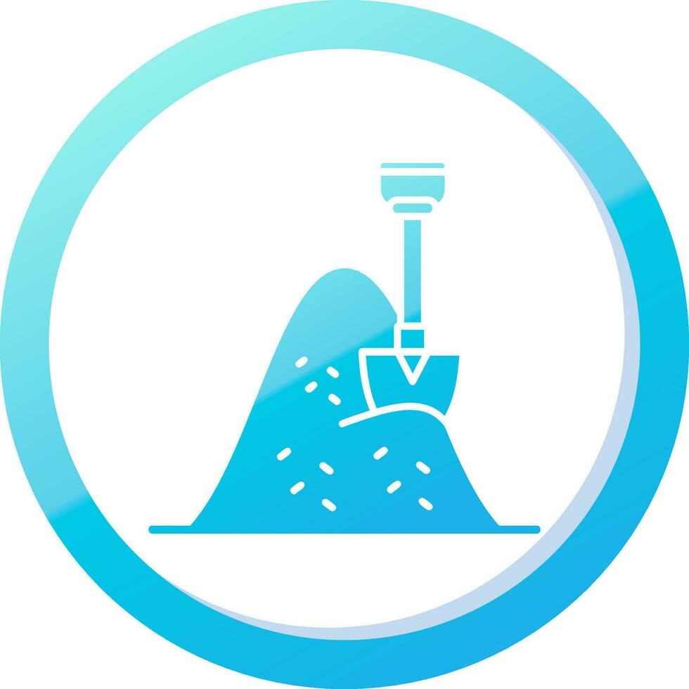 Hay Solid Blue Gradient Icon vector