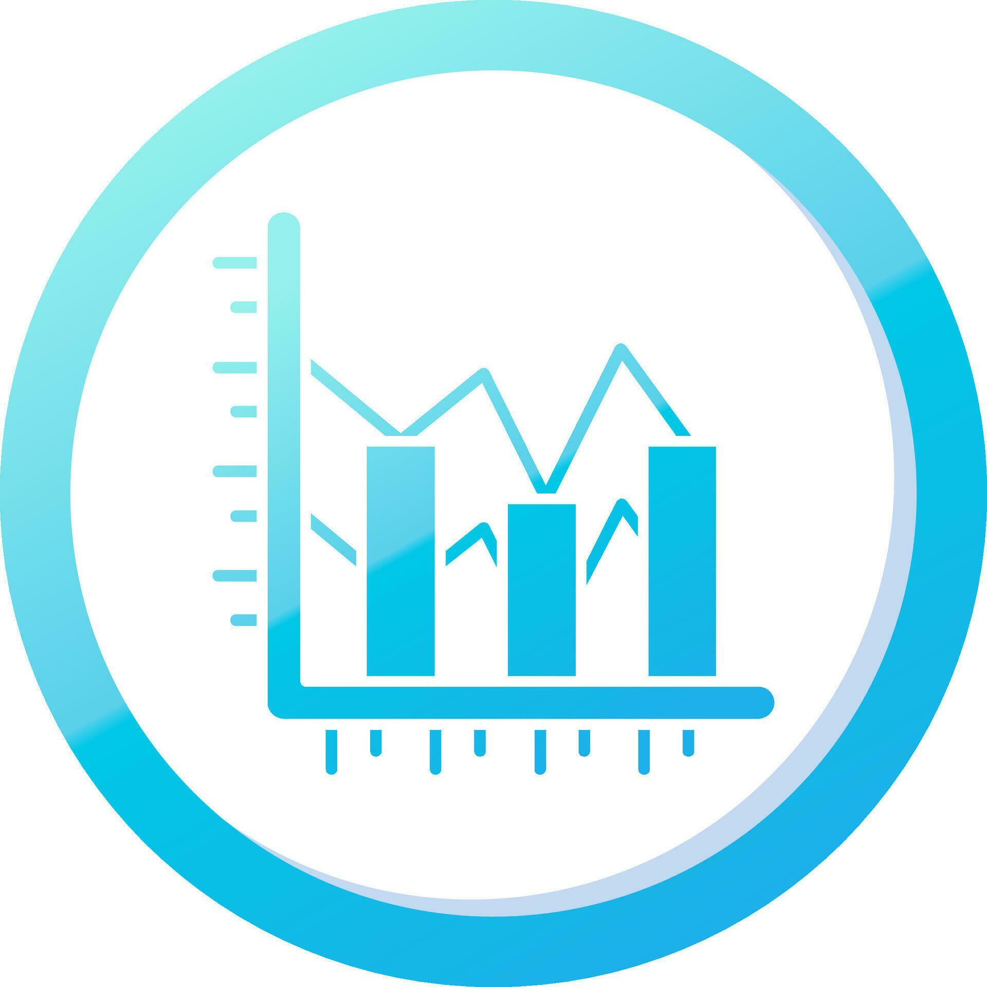 Bar chart Solid Blue Gradient Icon 37086774 Vector Art at Vecteezy