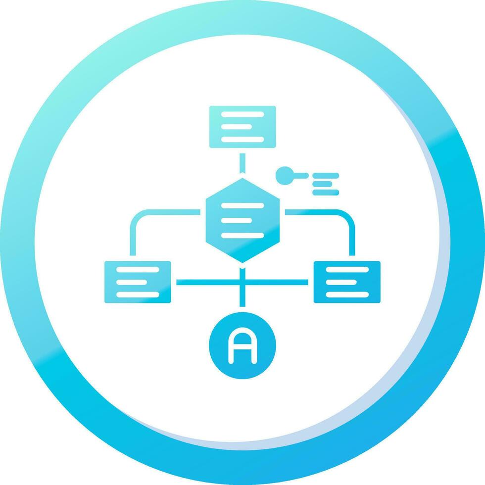 Flowchart Solid Blue Gradient Icon 37086785 Vector Art at Vecteezy