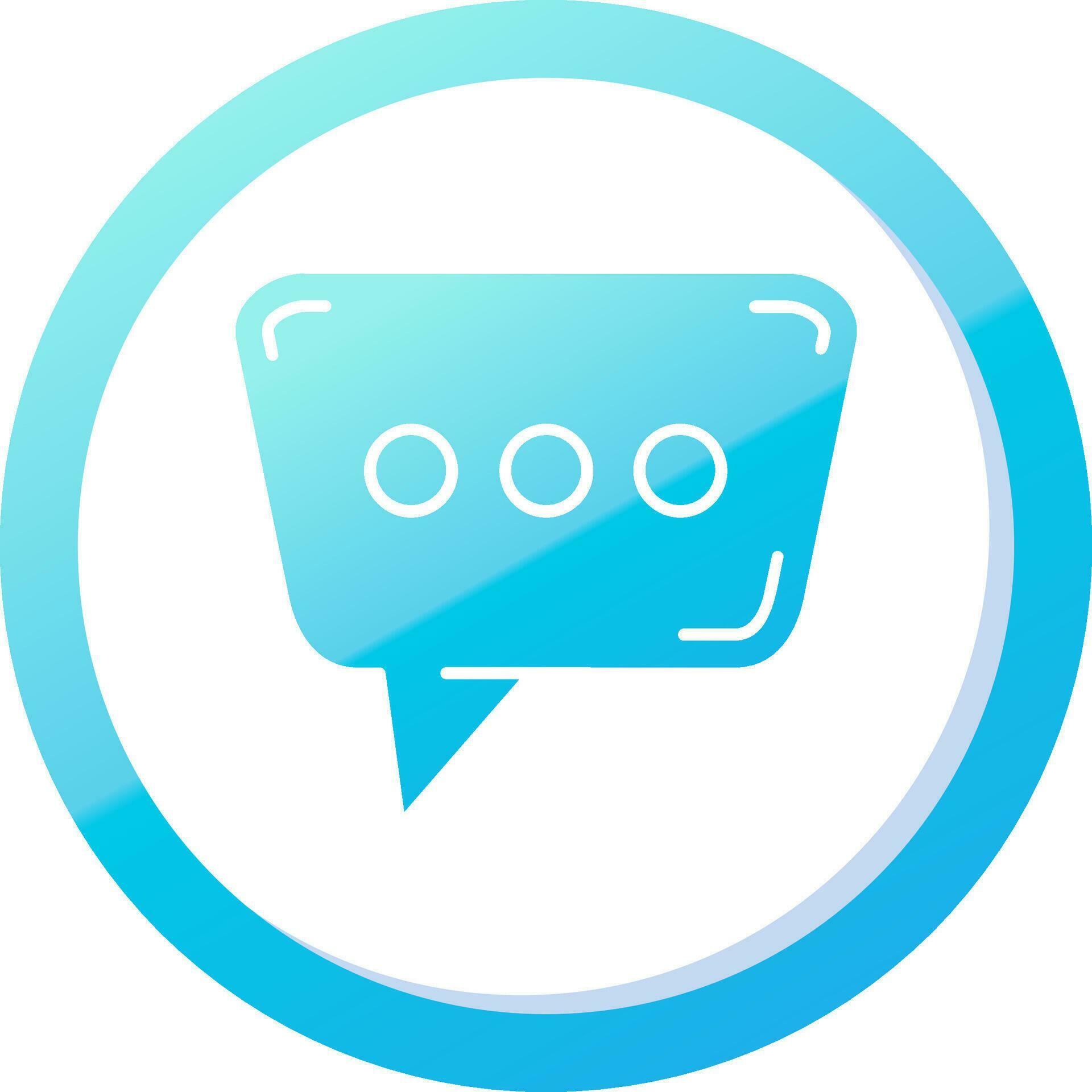 Message Solid Blue Gradient Icon 37086839 Vector Art at Vecteezy