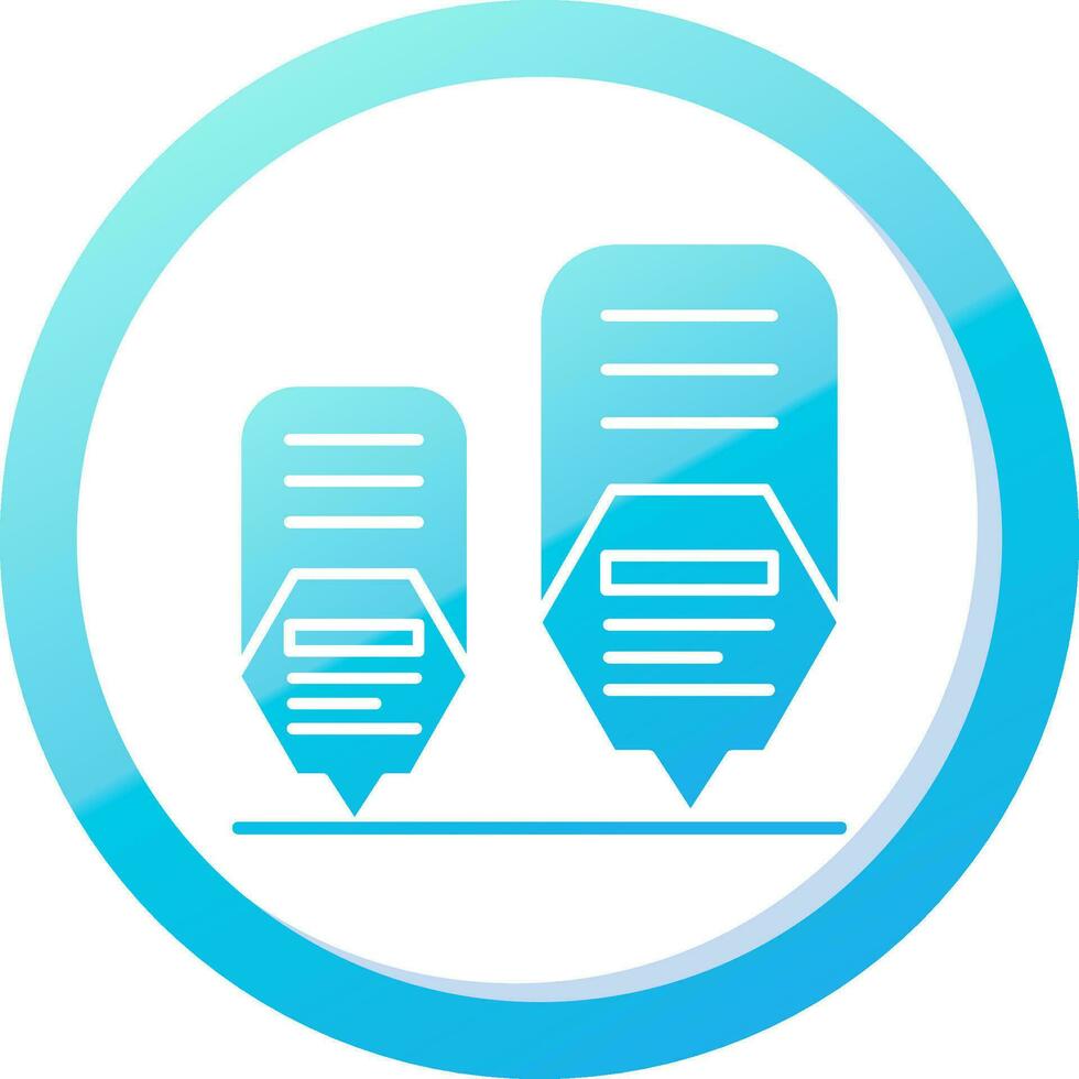 Infographic elements Solid Blue Gradient Icon vector