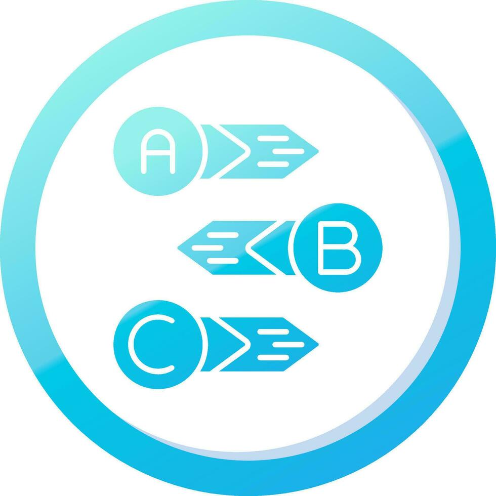 Diagram Solid Blue Gradient Icon vector