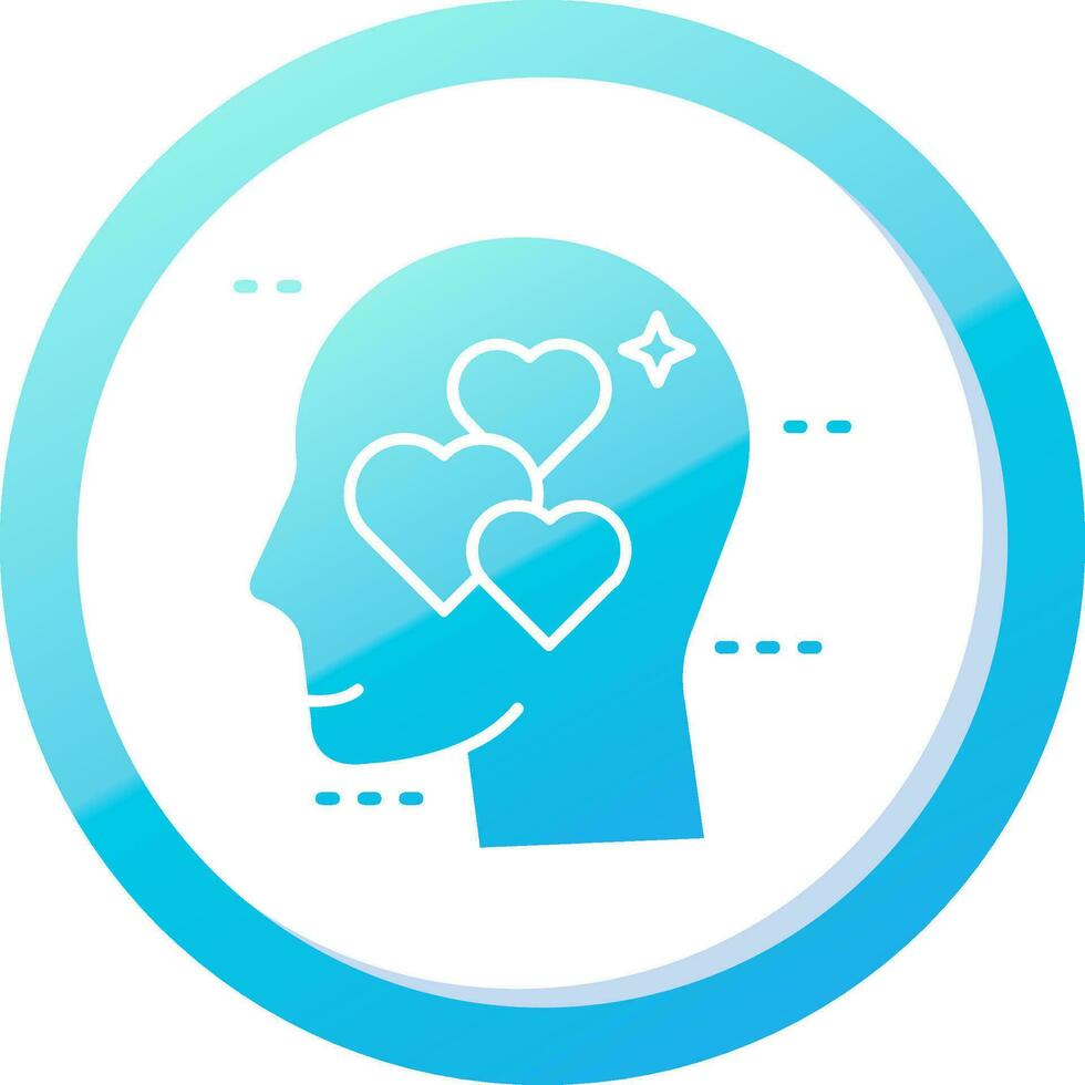 In love Solid Blue Gradient Icon vector