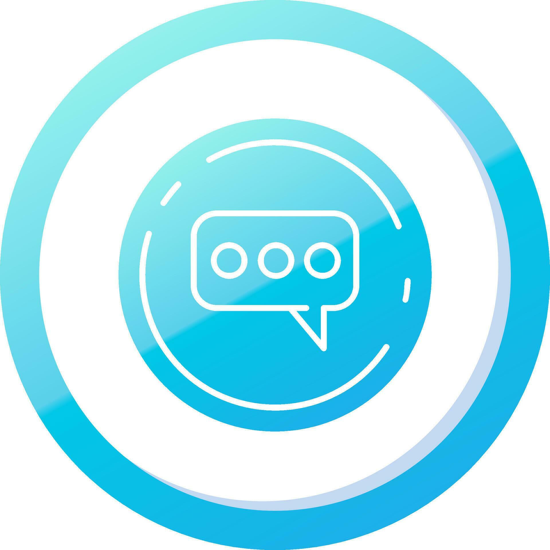 Comment Solid Blue Gradient Icon 37087065 Vector Art at Vecteezy