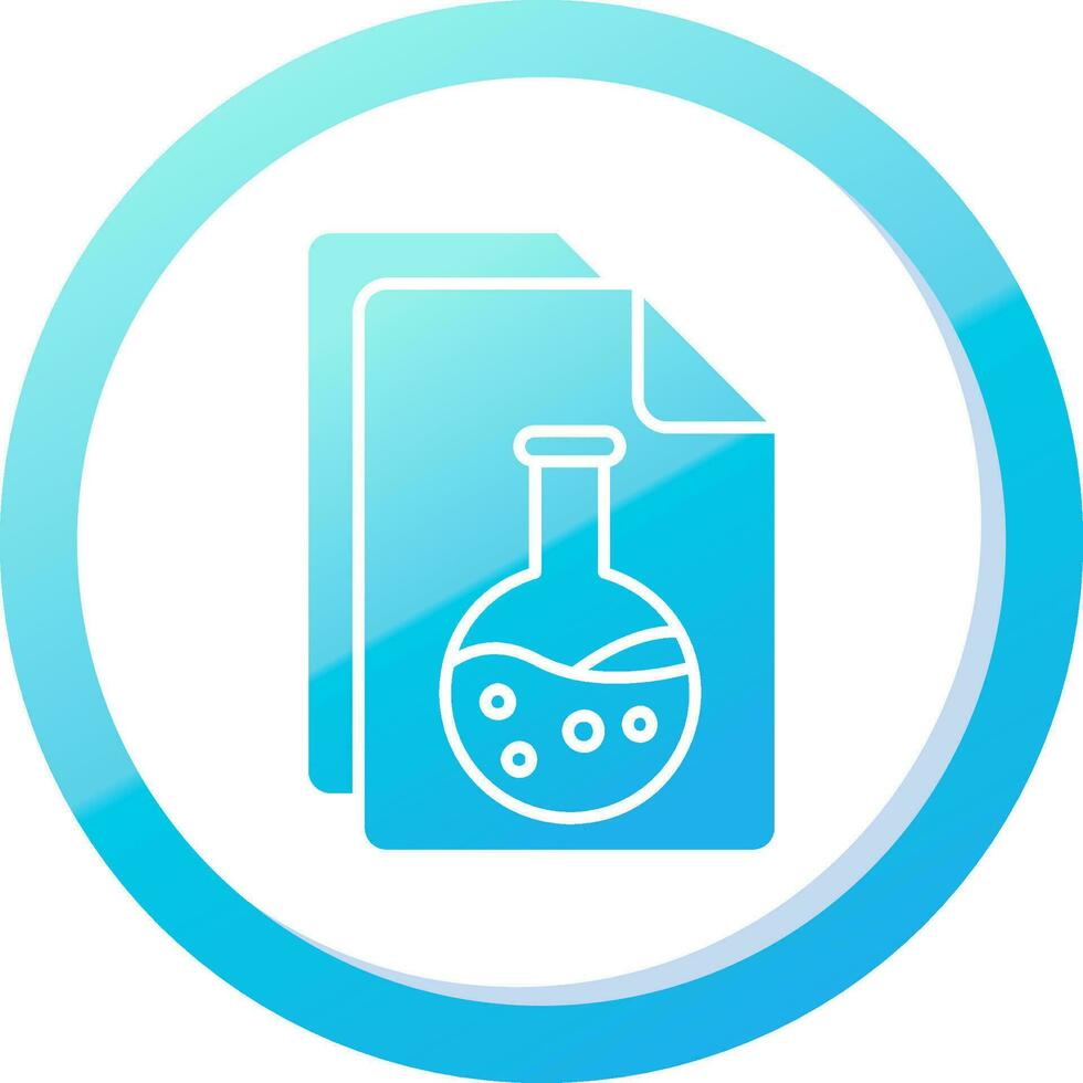 Document Solid Blue Gradient Icon vector