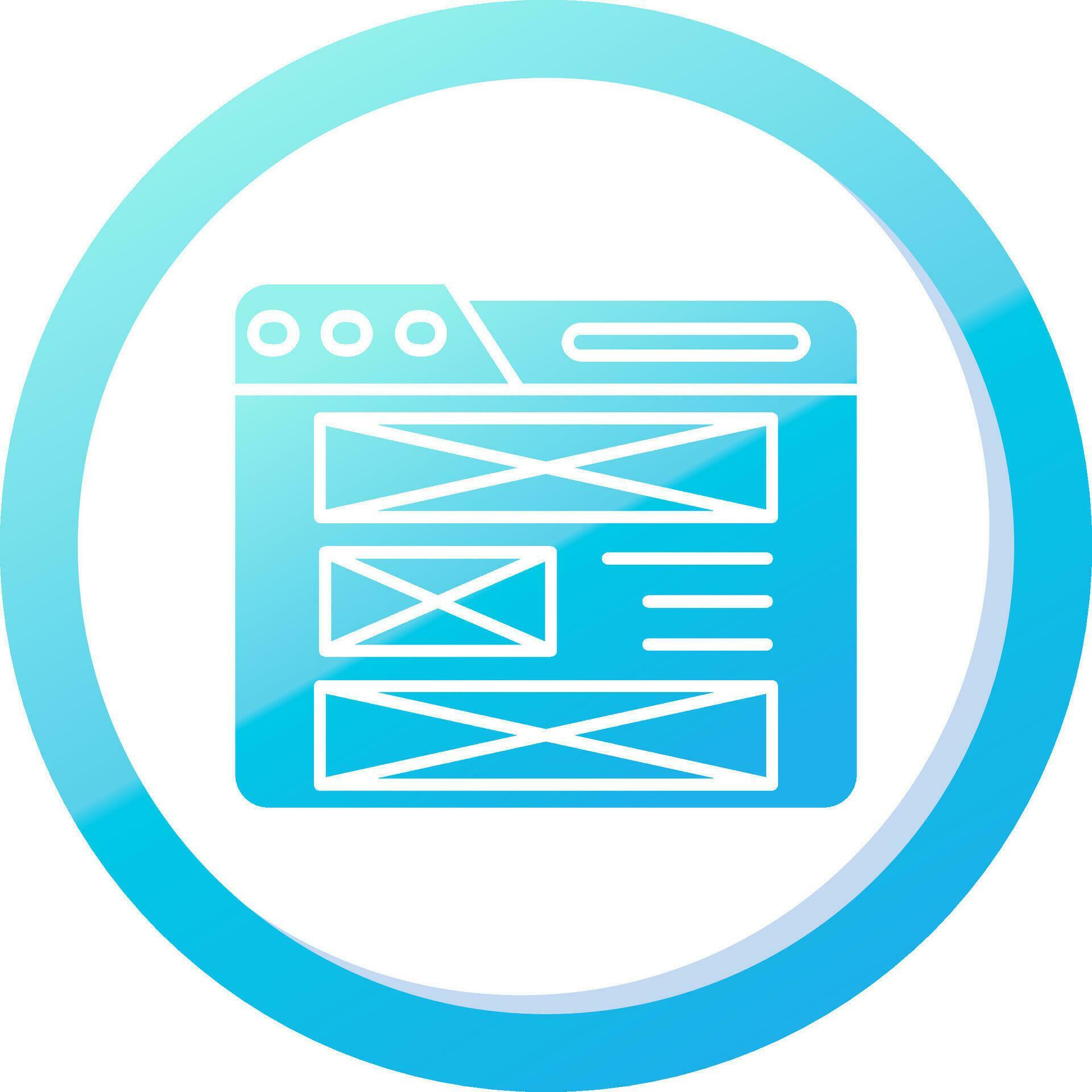 Layout Solid Blue Gradient Icon 37087244 Vector Art at Vecteezy