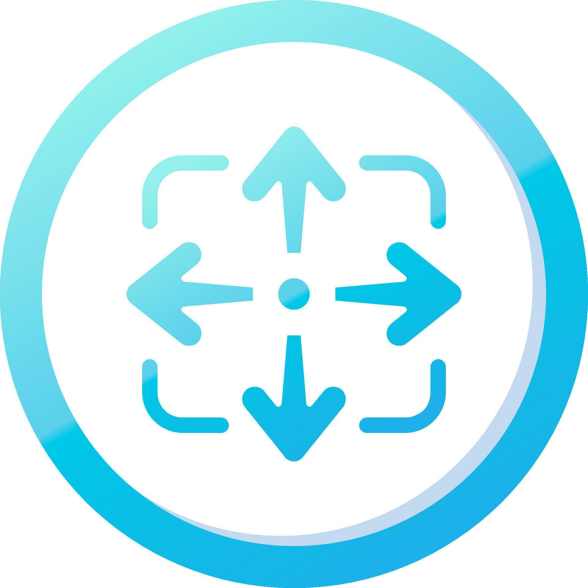 Move Solid Blue Gradient Icon 37087285 Vector Art at Vecteezy