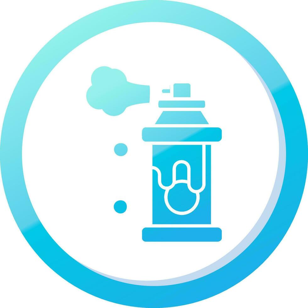 Spray Solid Blue Gradient Icon vector